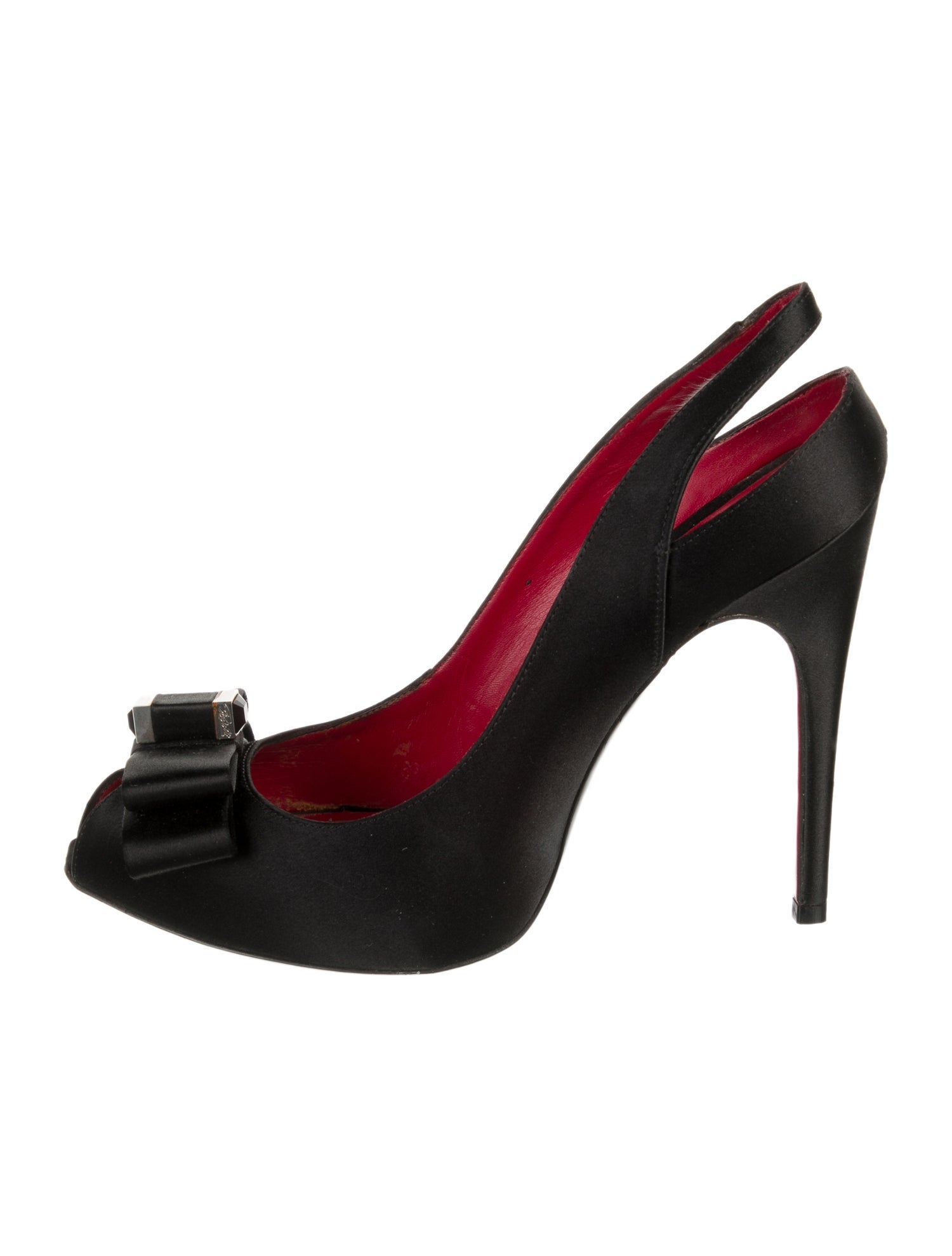 Cesare Paciotti Satin Slingback Pumps