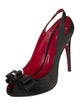 Cesare Paciotti Satin Slingback Pumps
