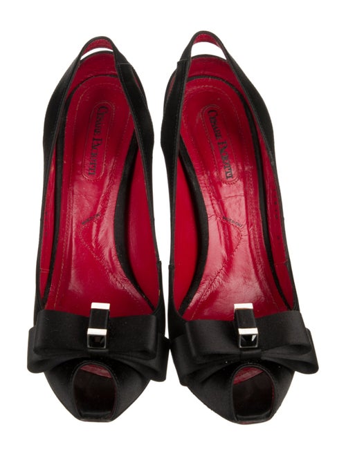 Cesare Paciotti Satin Slingback Pumps