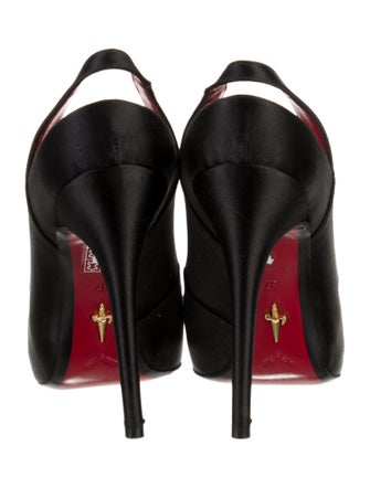 Cesare Paciotti Satin Slingback Pumps