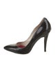 Cesare Paciotti Patent Leather Crystal Embellishments Pumps