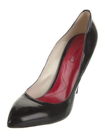 Cesare Paciotti Patent Leather Crystal Embellishments Pumps