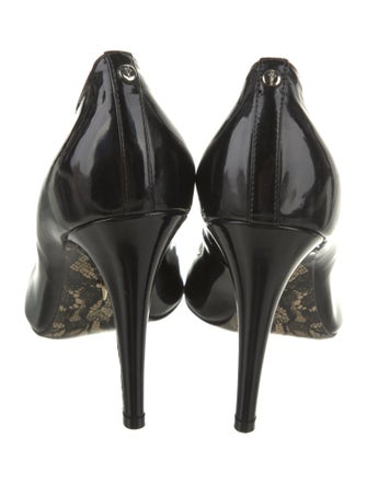 Cesare Paciotti Patent Leather Crystal Embellishments Pumps