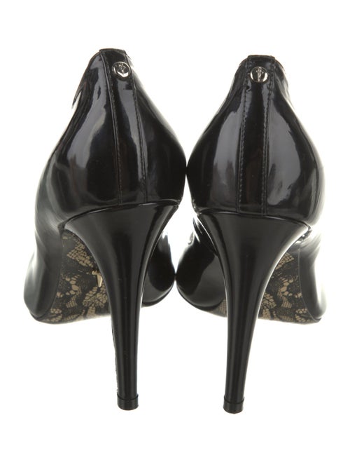 Cesare Paciotti Patent Leather Crystal Embellishments Pumps