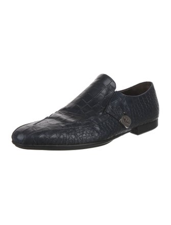 Cesare Paciotti Crocodile Dress Loafers
