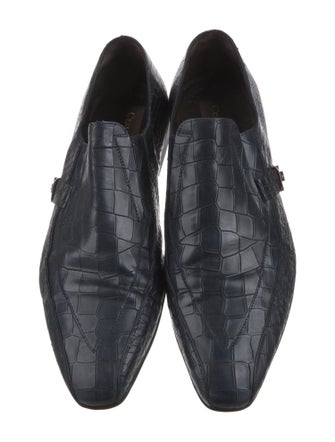 Cesare Paciotti Crocodile Dress Loafers