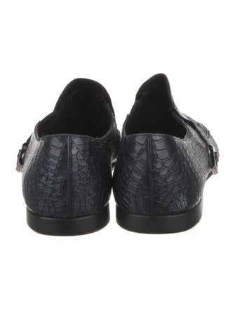 Cesare Paciotti Crocodile Dress Loafers
