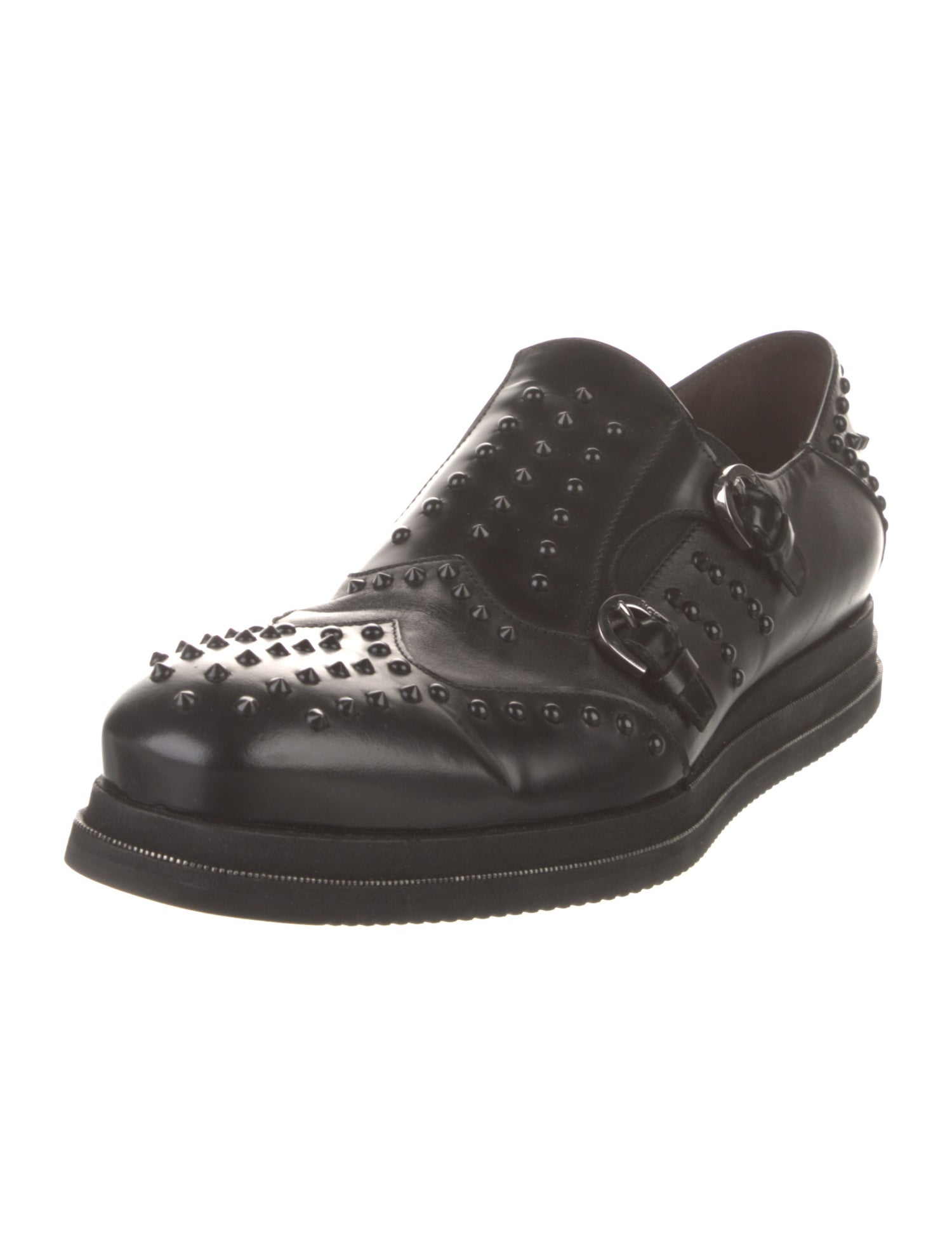 Cesare Paciotti Leather Monk Straps