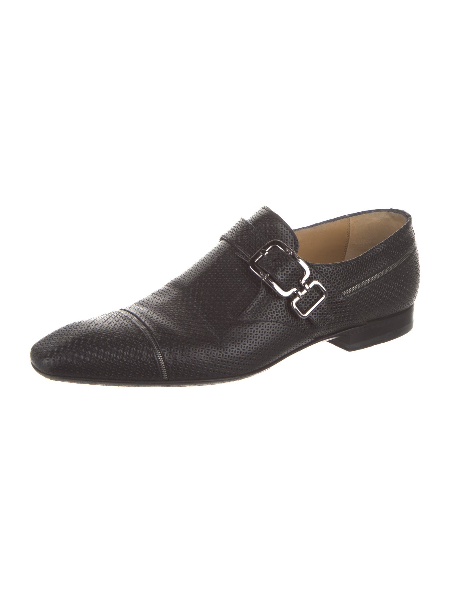 Cesare Paciotti Leather Monk Straps