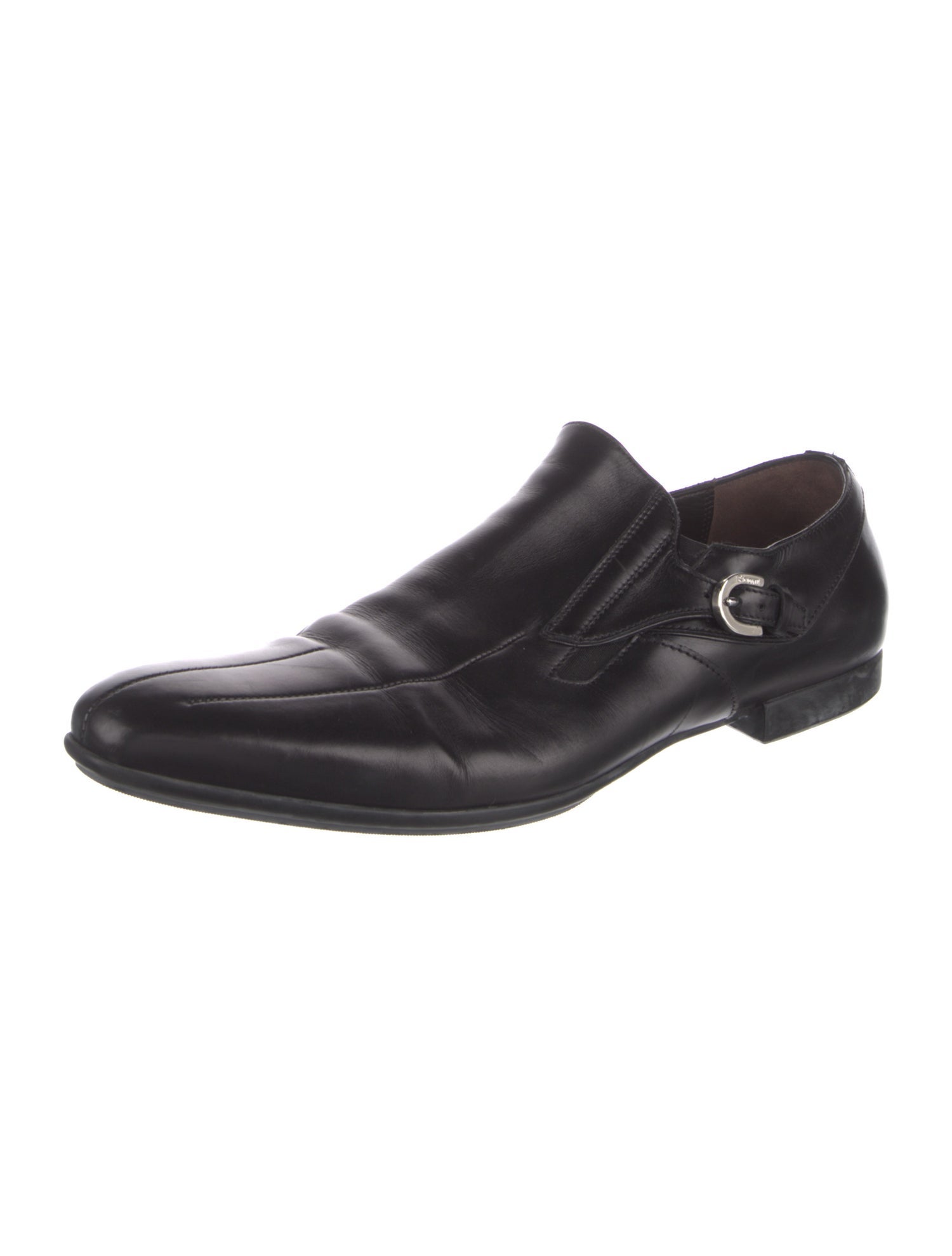 Cesare Paciotti Leather Monk Straps