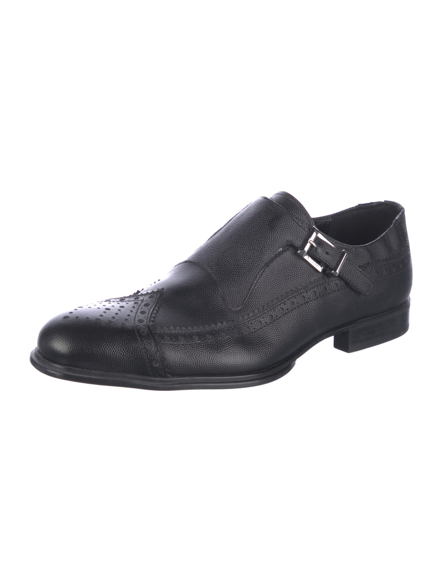 Cesare Paciotti Leather Monk Straps