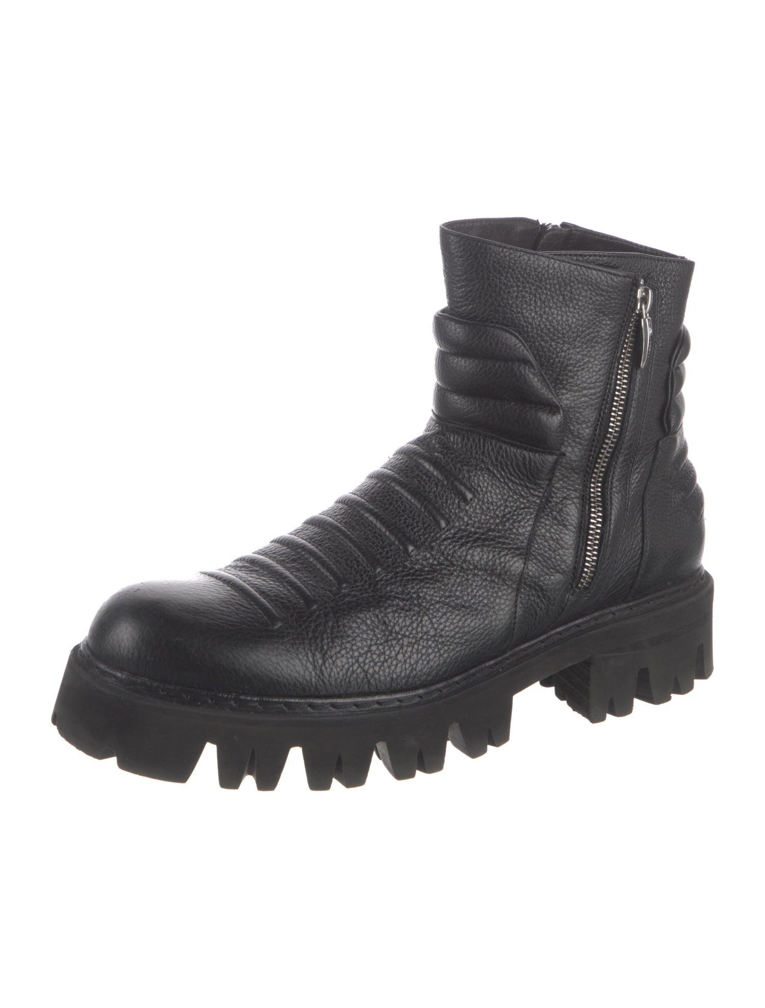 Alexander McQueen Tread Slick Lace-Up Boots w/ Tags - Blue Boots