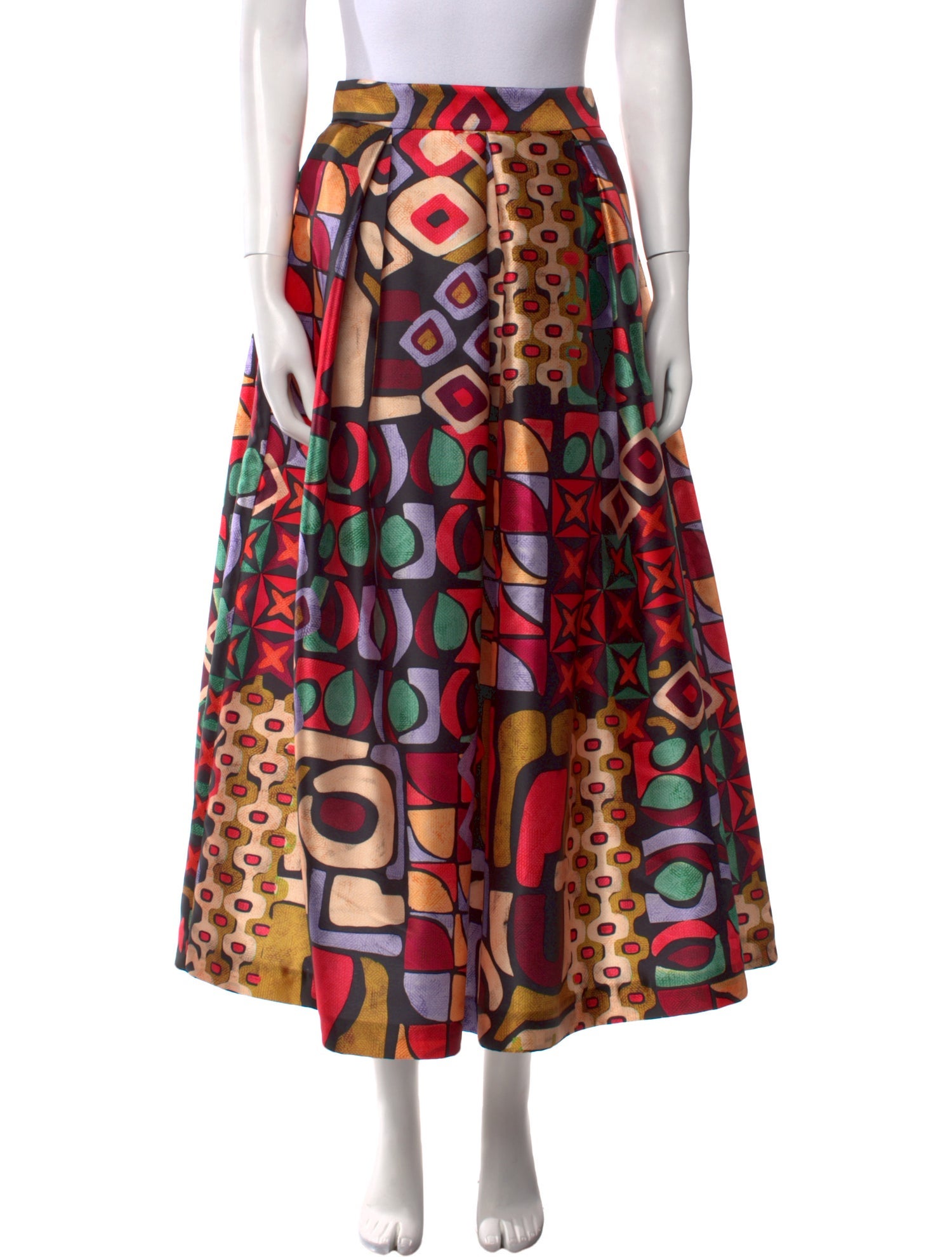 Lunatica Milano Printed Midi Length Skirt w/ Tags