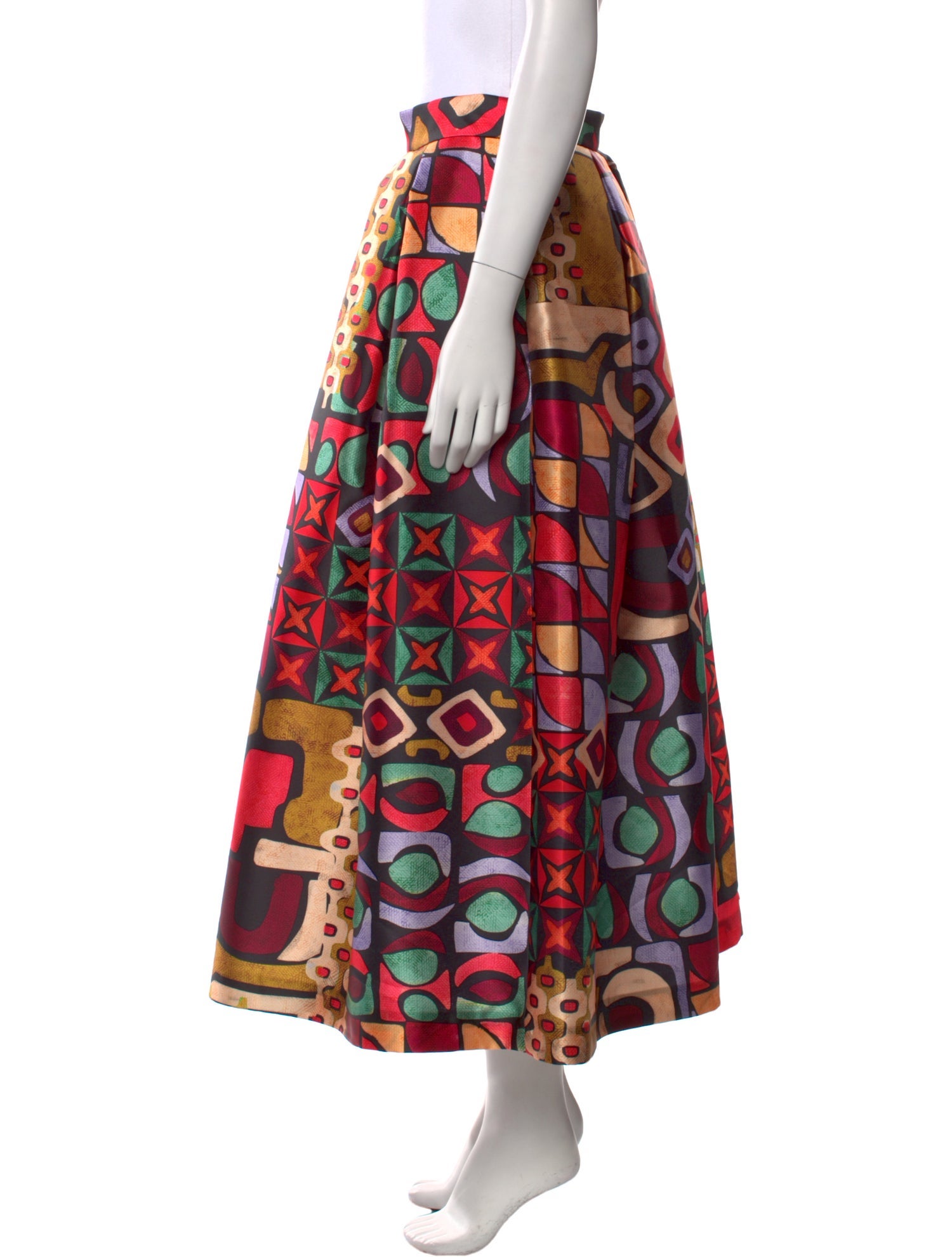 Lunatica Milano Printed Midi Length Skirt w/ Tags