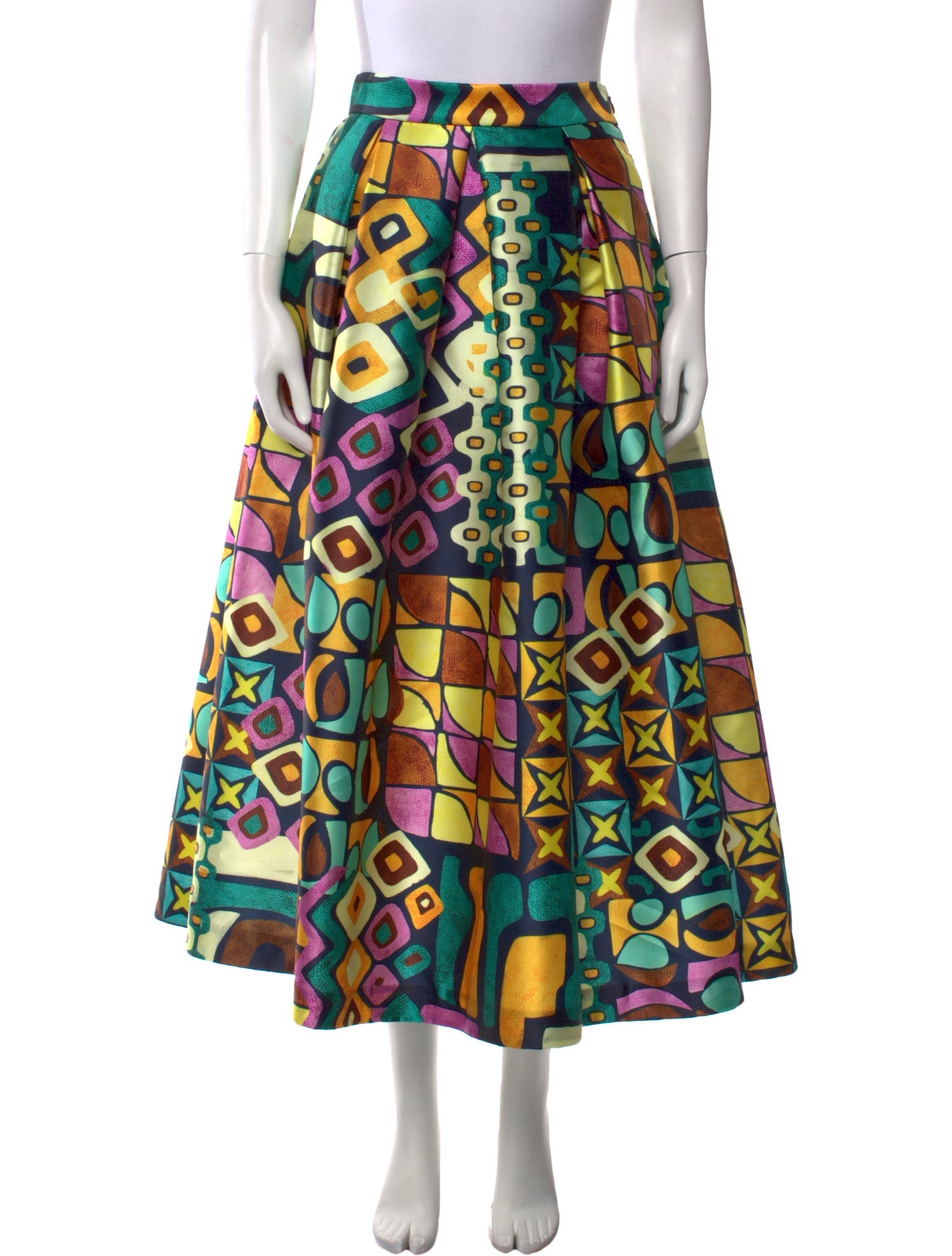 Lunatica Milano Printed Midi Length Skirt w/ Tags