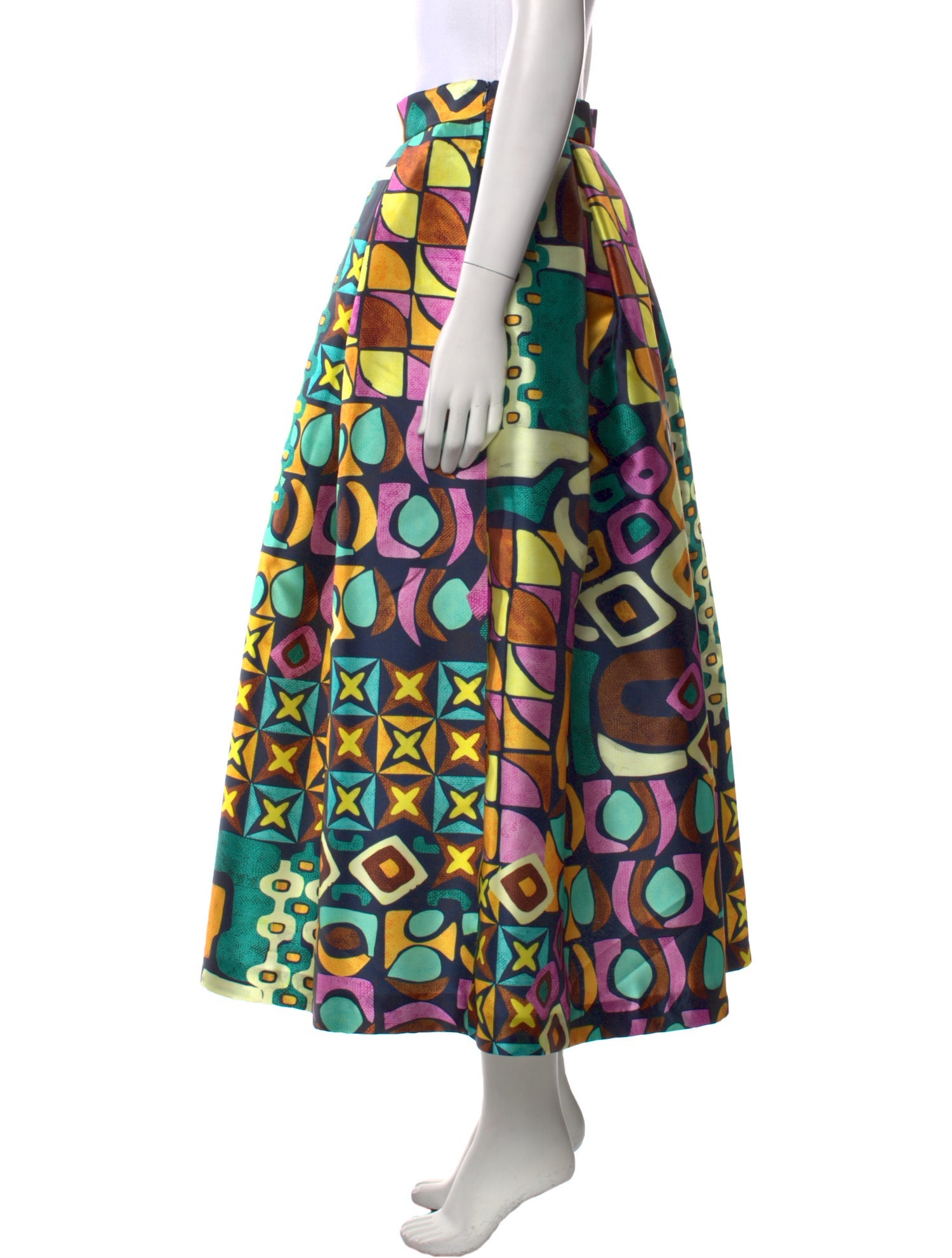 Lunatica Milano Printed Midi Length Skirt w/ Tags