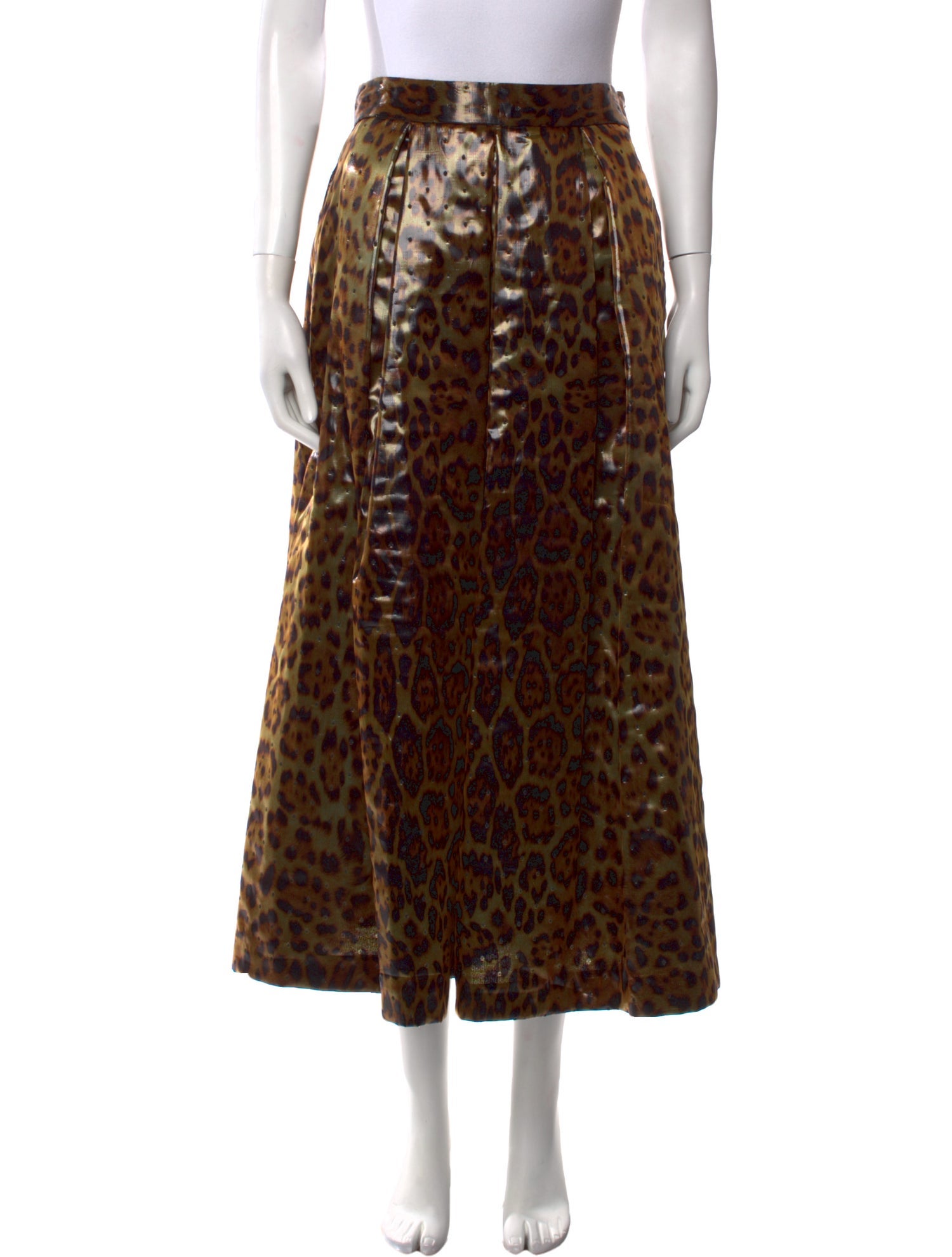 Lunatica Milano Animal Print Midi Length Skirt w/ Tags