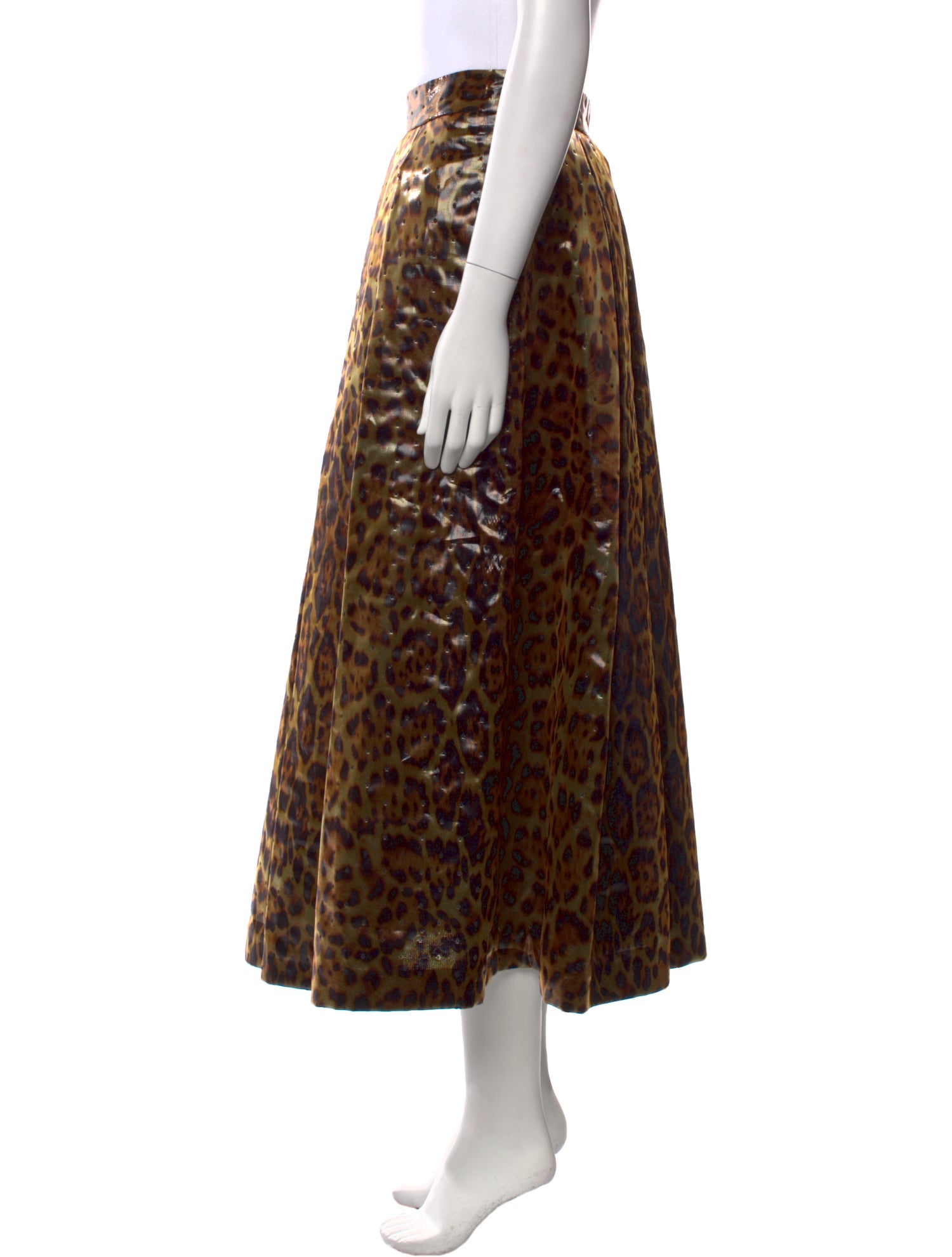 Lunatica Milano Animal Print Midi Length Skirt w/ Tags