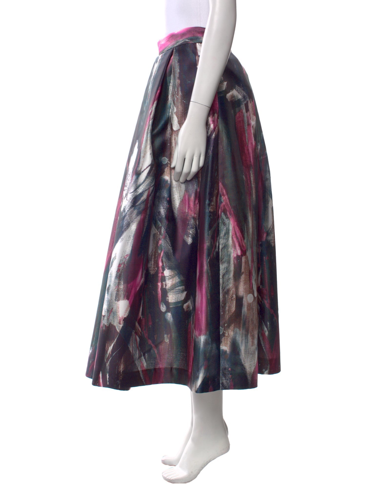 Lunatica Milano Printed Midi Length Skirt w/ Tags