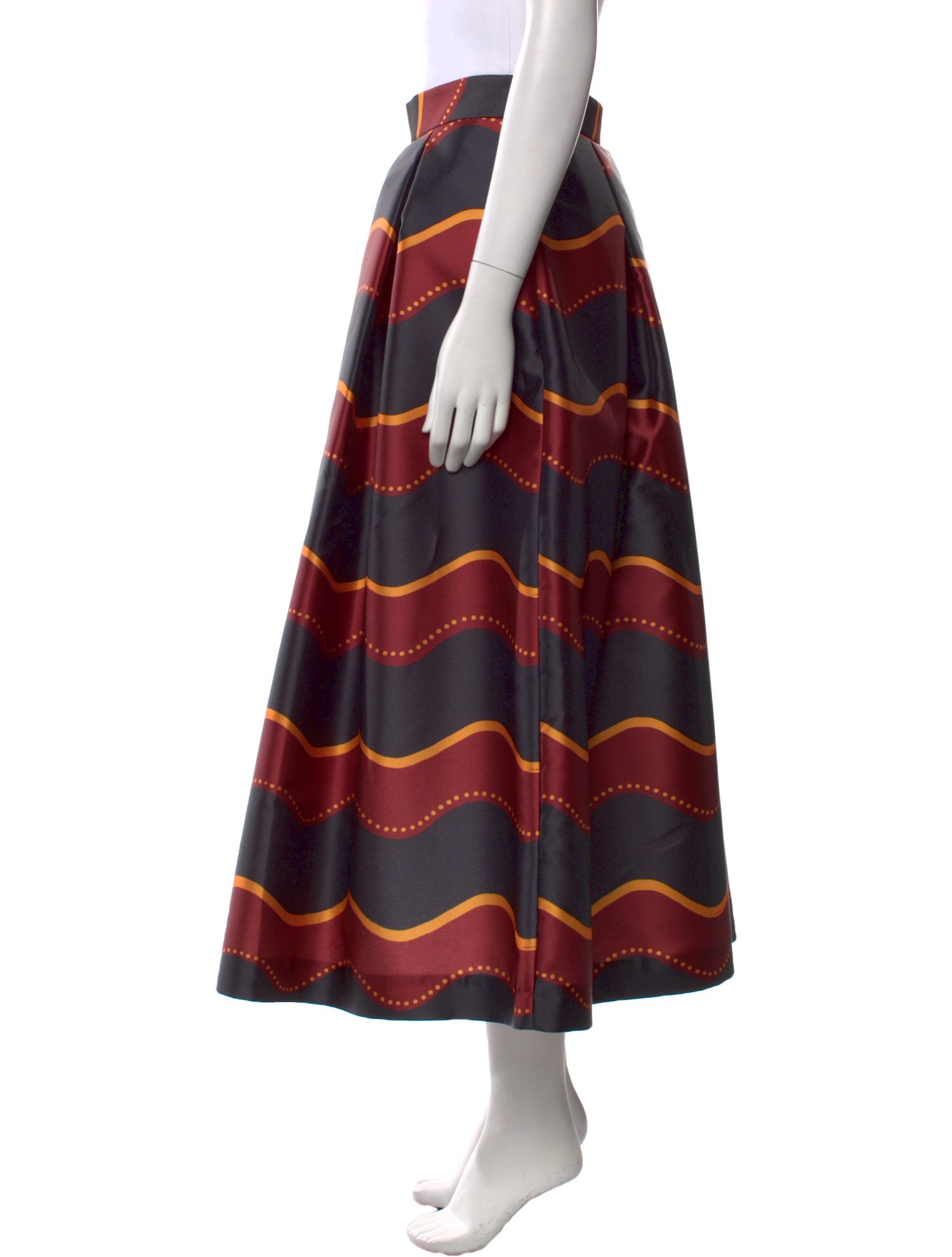 Lunatica Milano Striped Midi Length Skirt w/ Tags