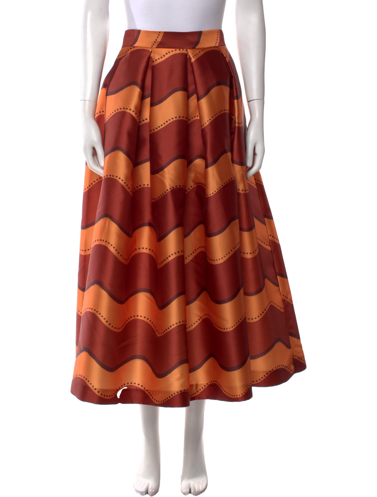 Lunatica Milano Striped Midi Length Skirt w/ Tags