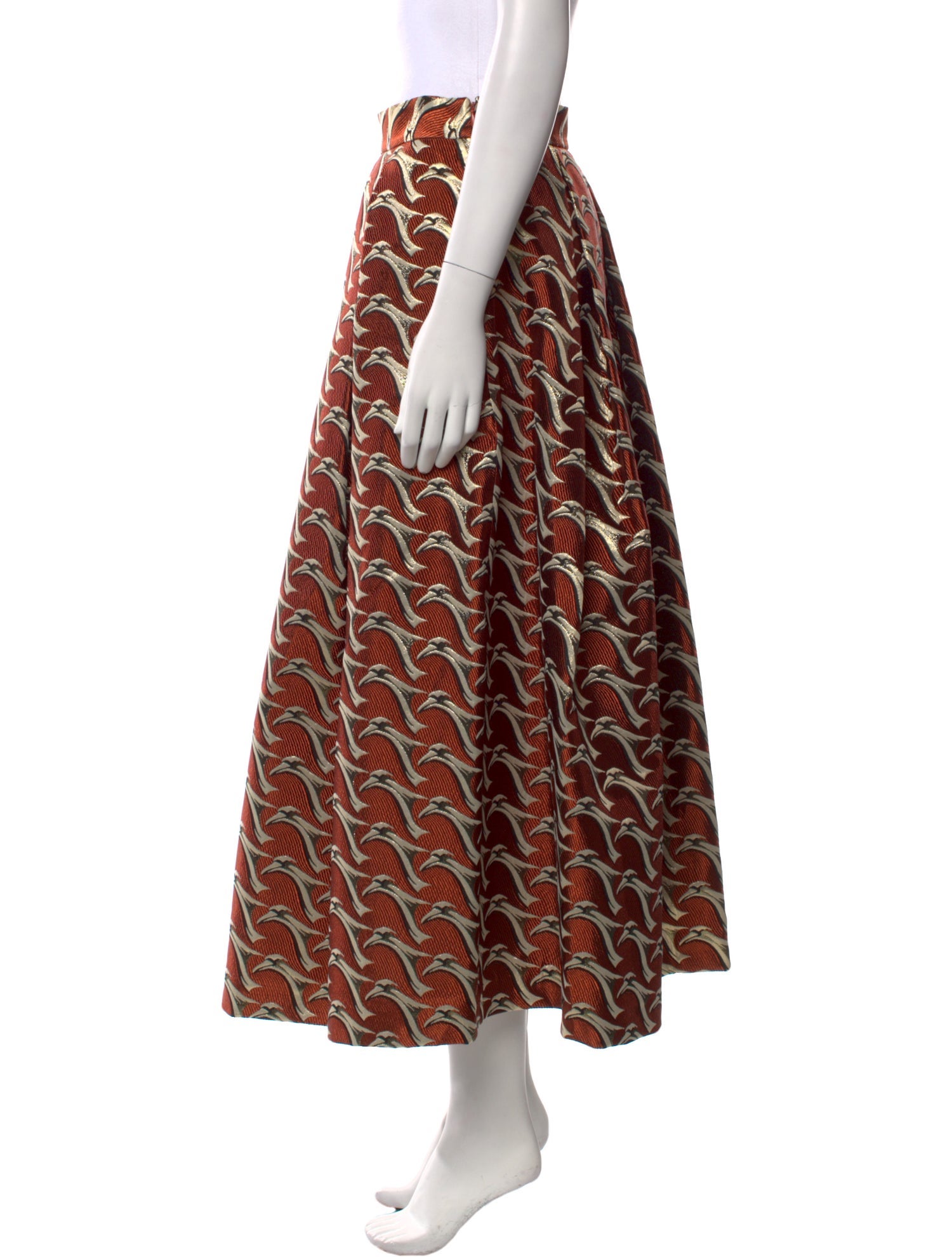 Lunatica Milano Printed Midi Length Skirt w/ Tags