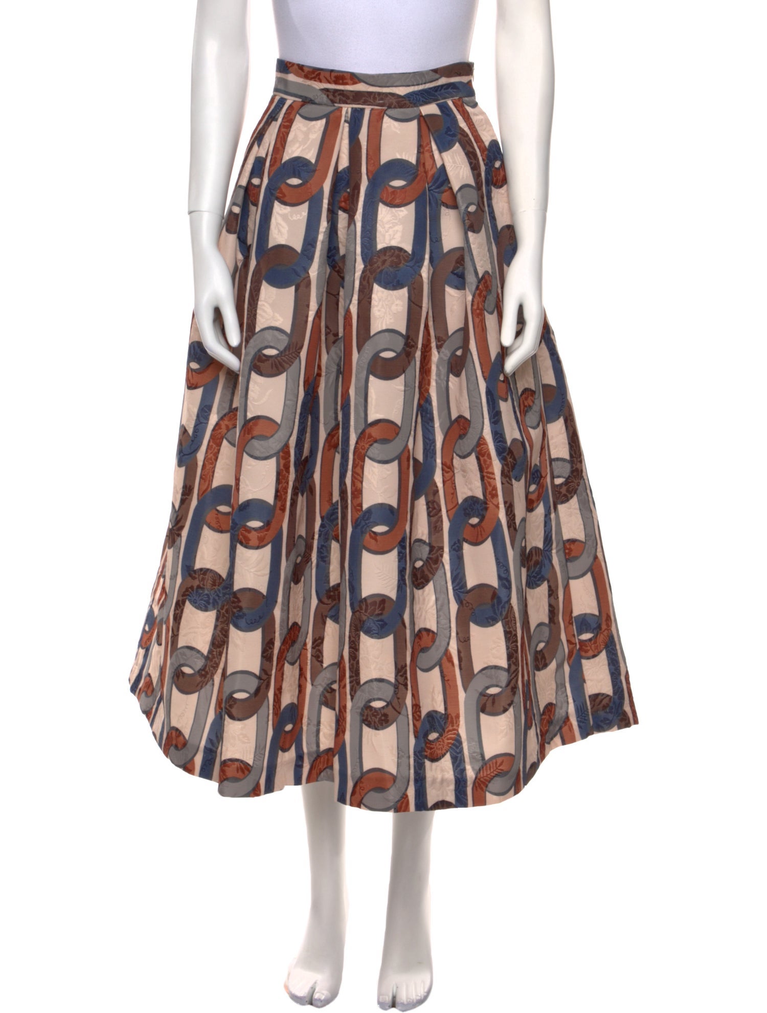 Lunatica Milano Printed Midi Length Skirt