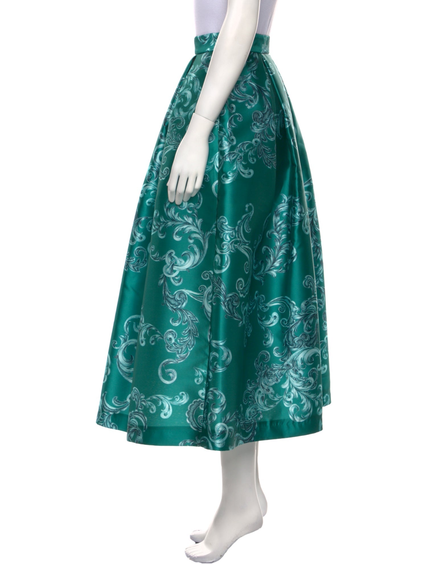 Lunatica Milano Floral Print Midi Length Skirt