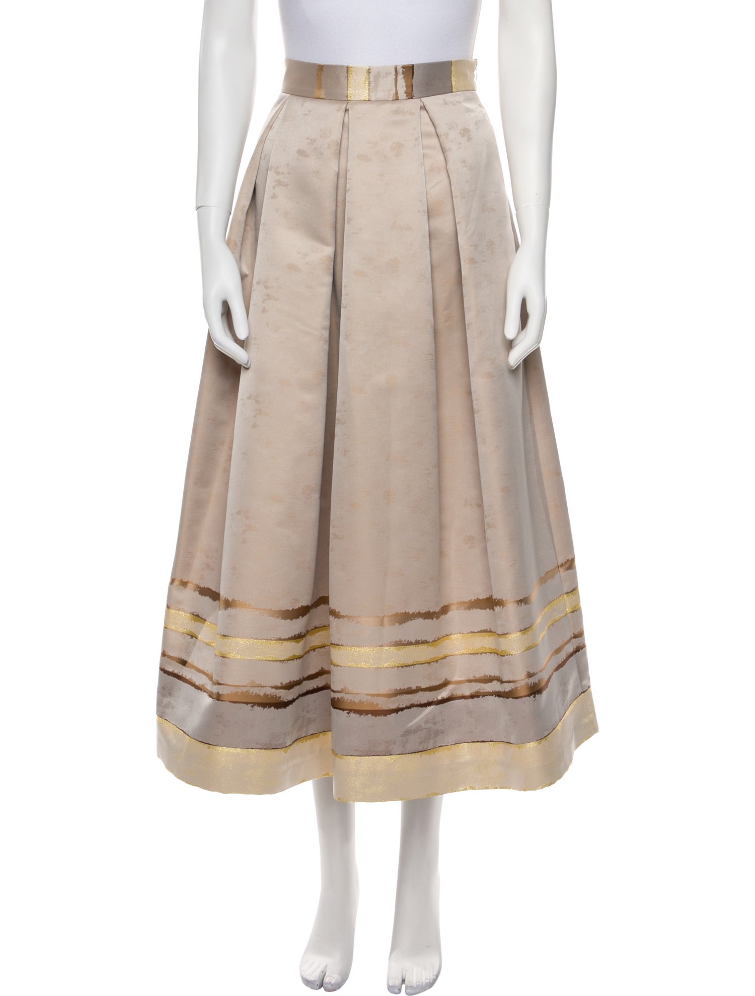 Lunatica Milano Glitter Accents Midi Length Skirt