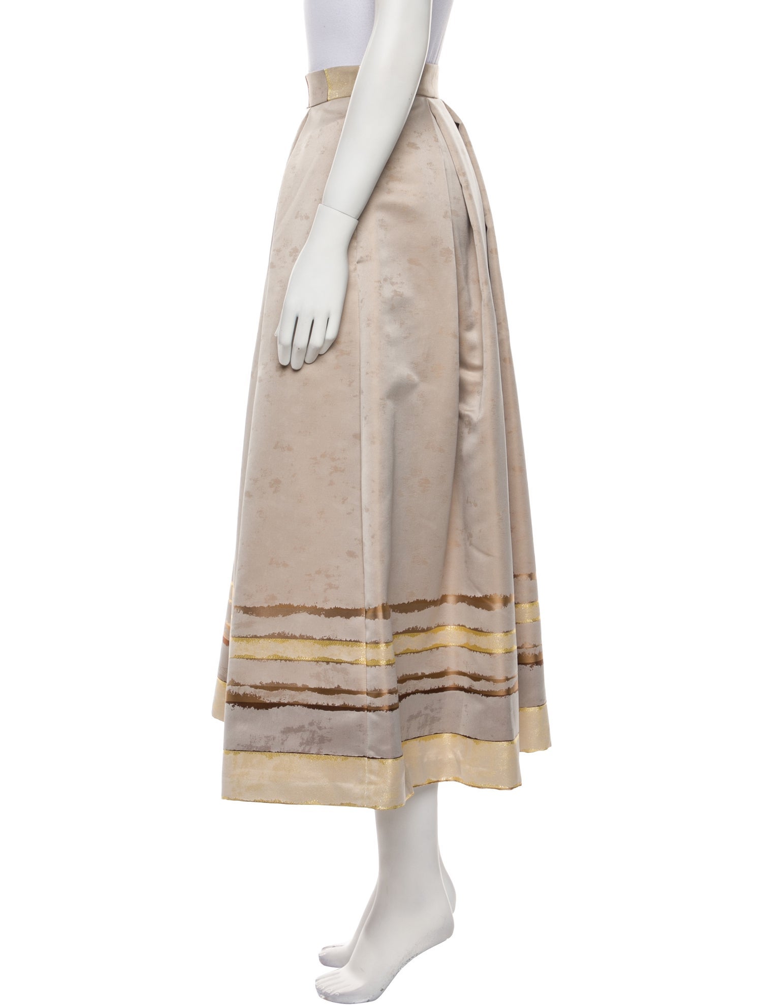 Lunatica Milano Glitter Accents Midi Length Skirt