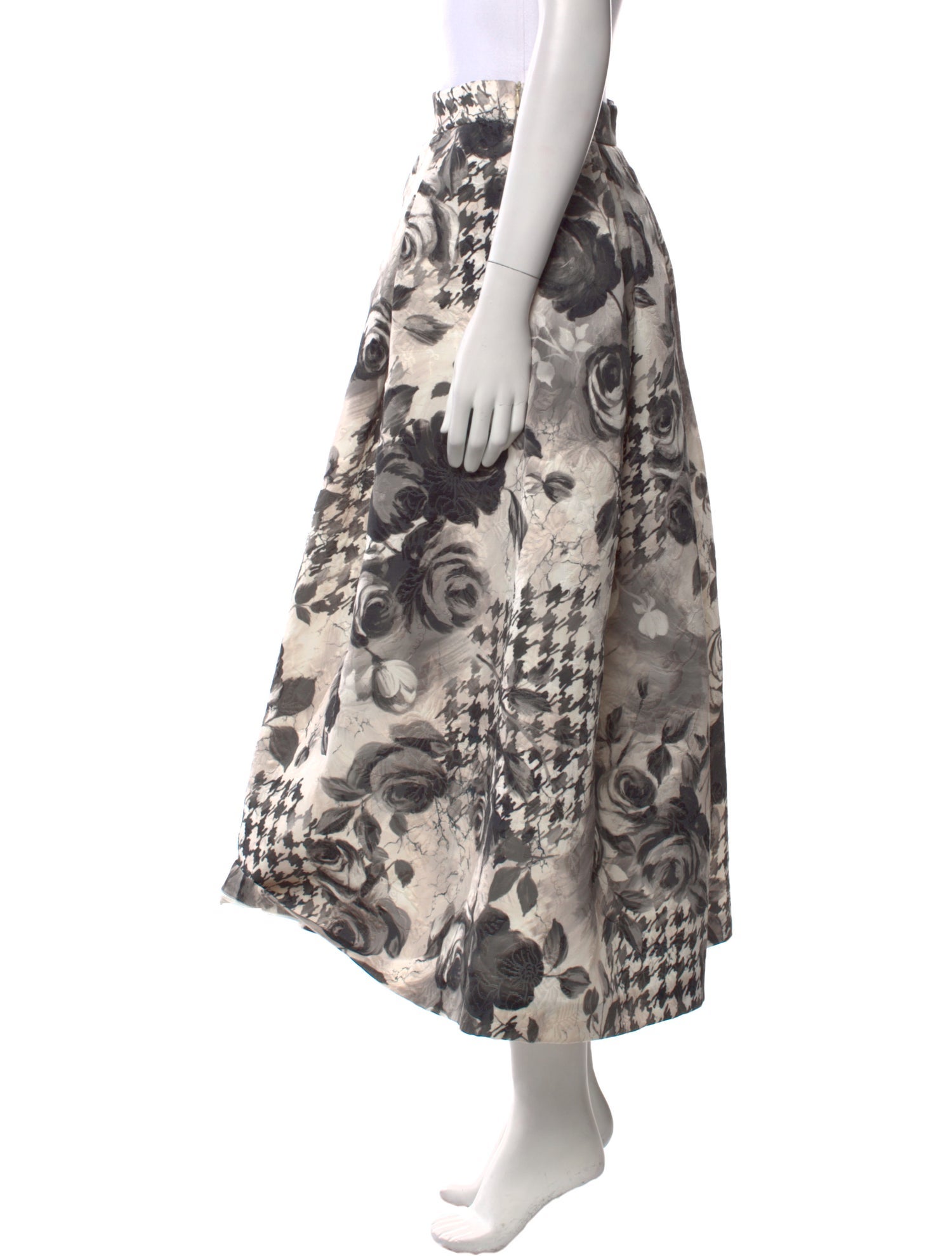 Lunatica Milano Floral Print Midi Length Skirt w/ Tags