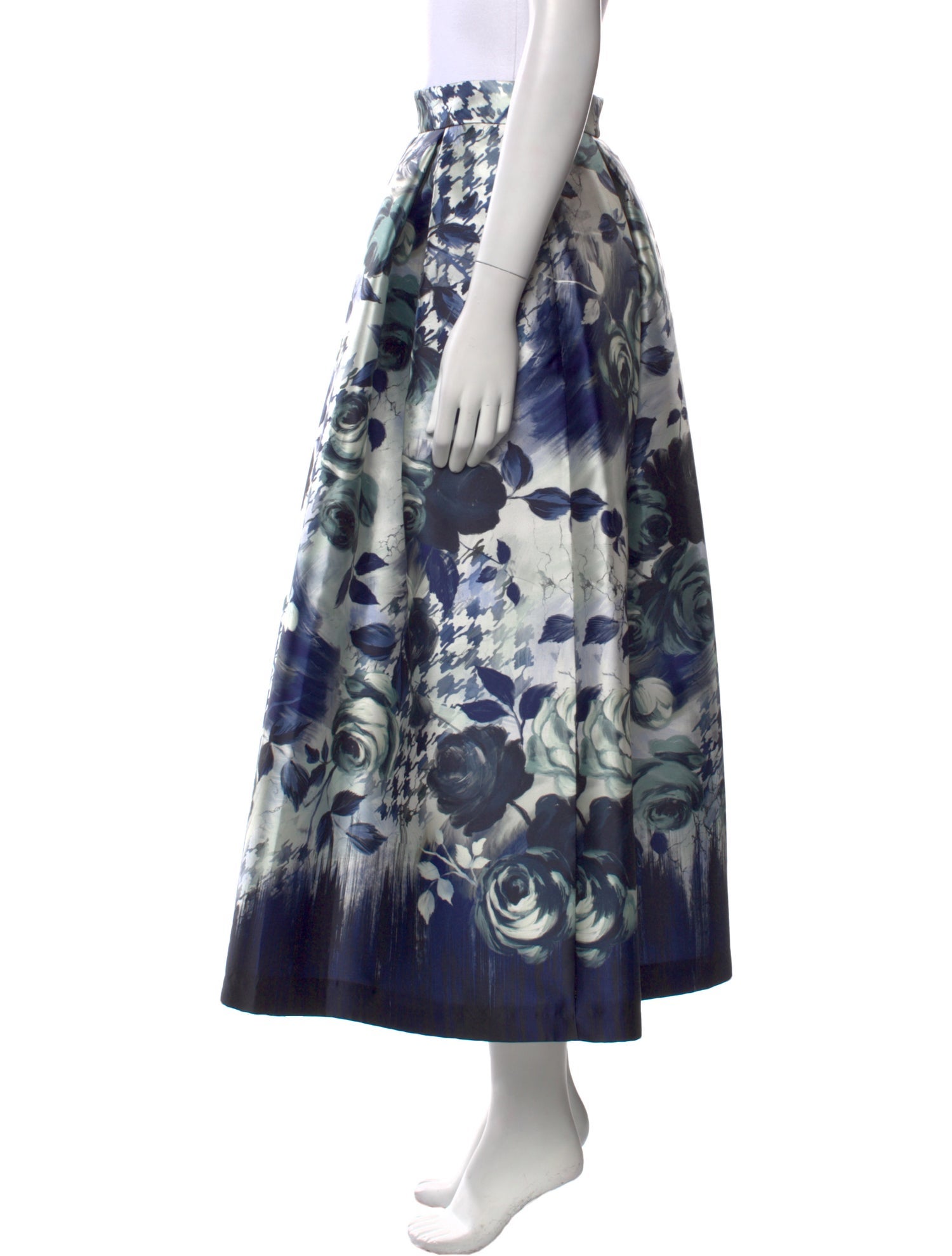 Lunatica Milano Floral Print Midi Length Skirt w/ Tags