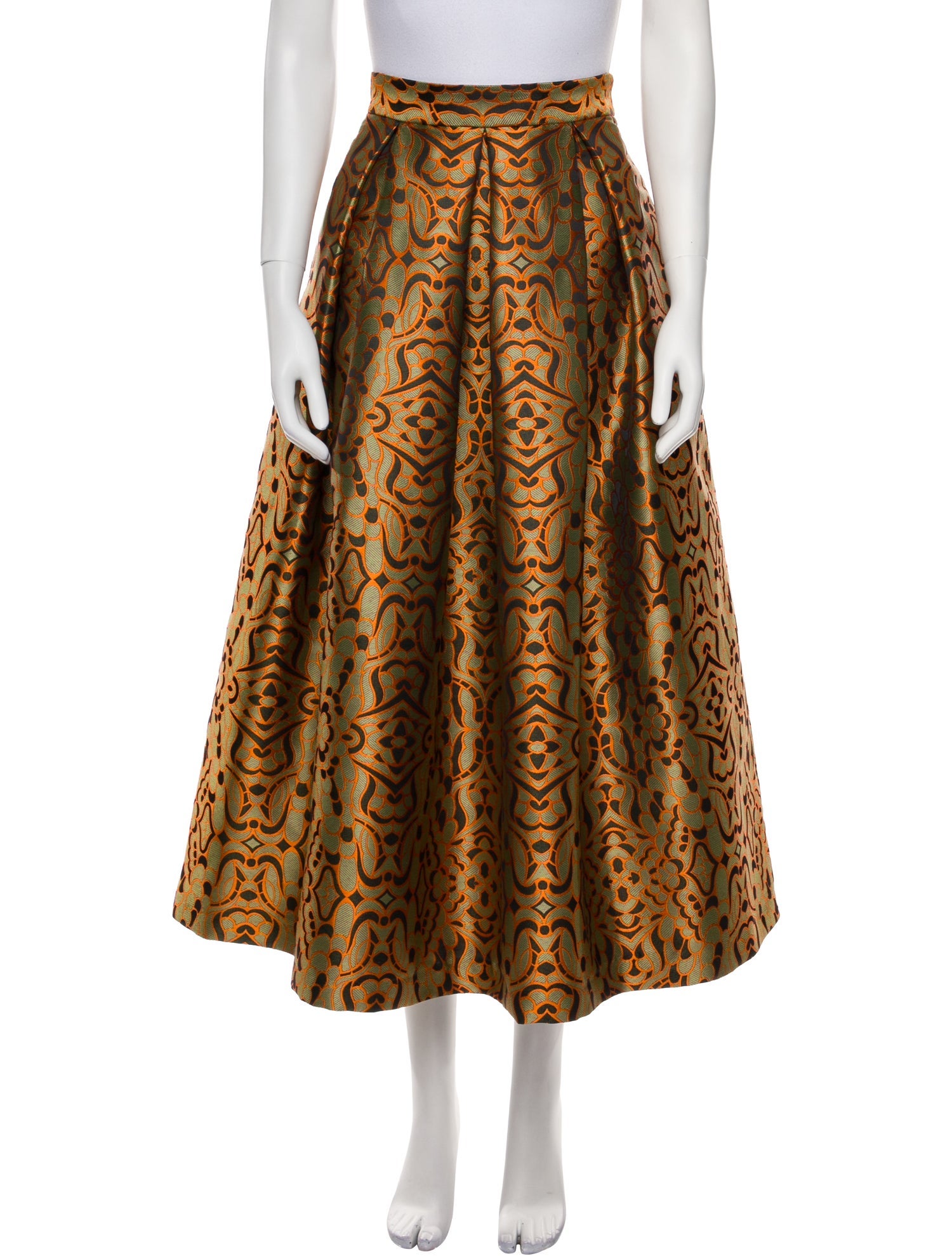 Lunatica Milano Animal Print Midi Length Skirt