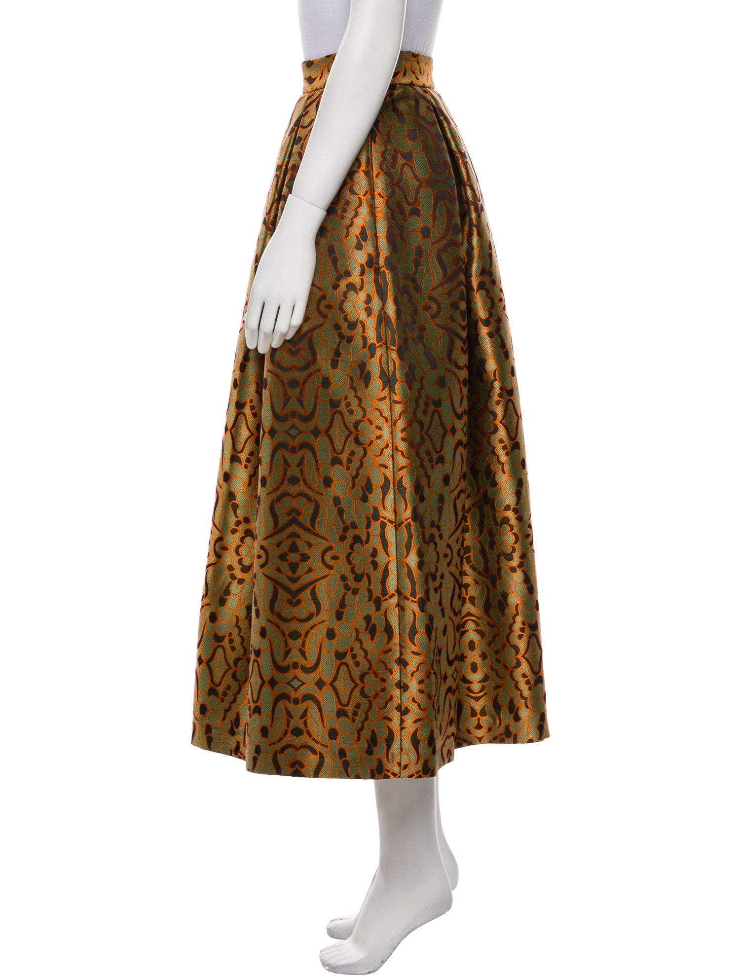Lunatica Milano Animal Print Midi Length Skirt