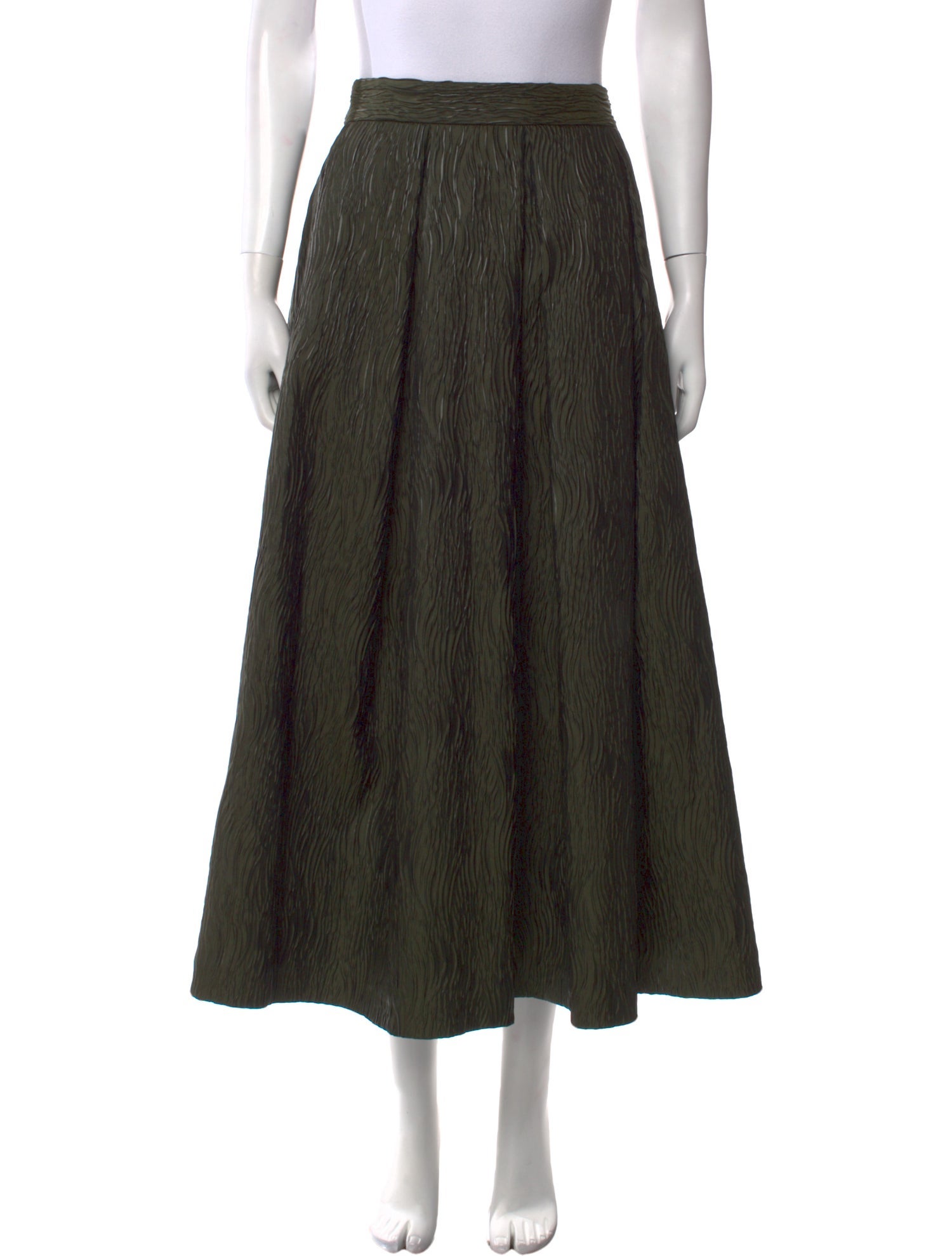 Lunatica Milano Pleated Accents Midi Length Skirt w/ Tags