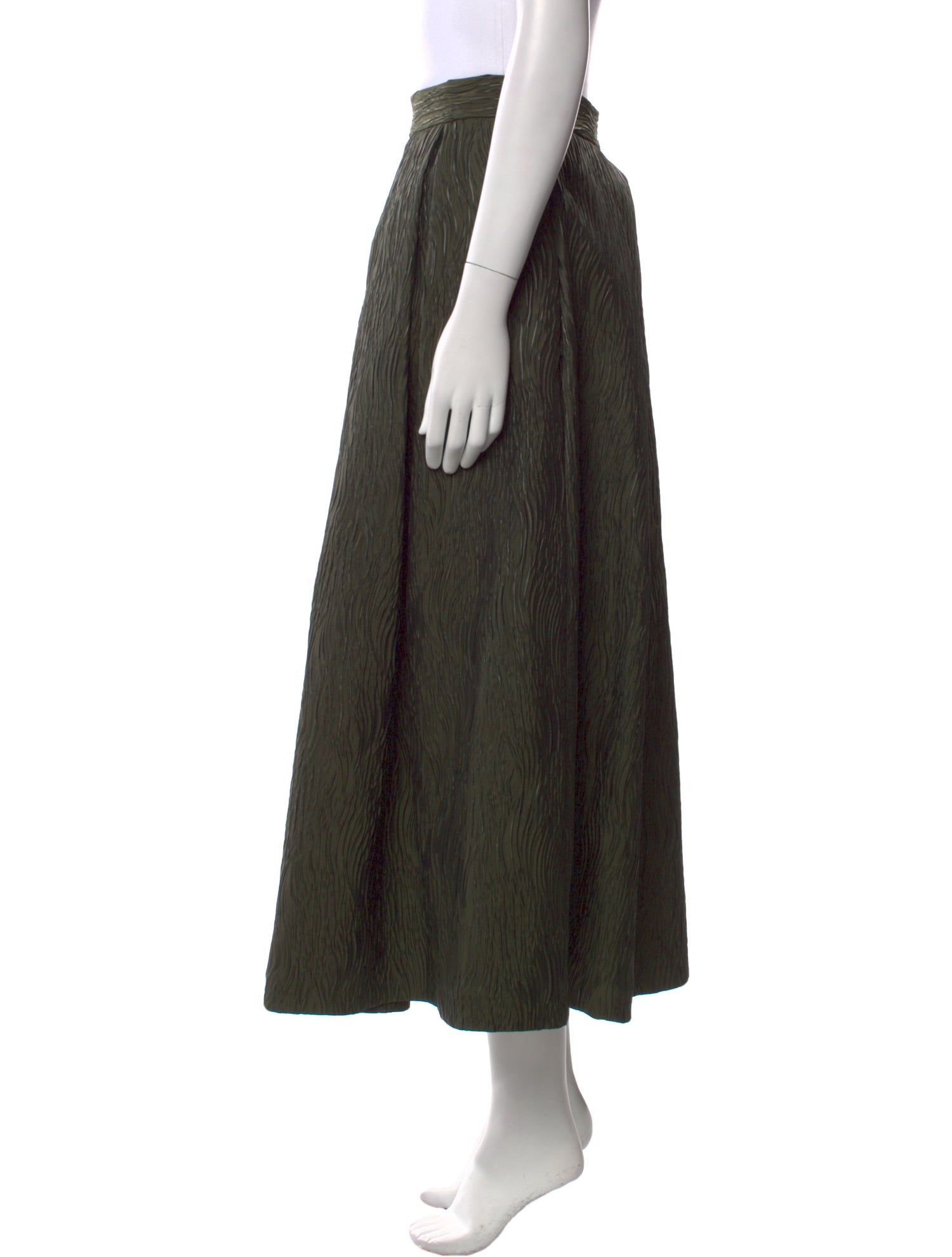 Lunatica Milano Pleated Accents Midi Length Skirt w/ Tags