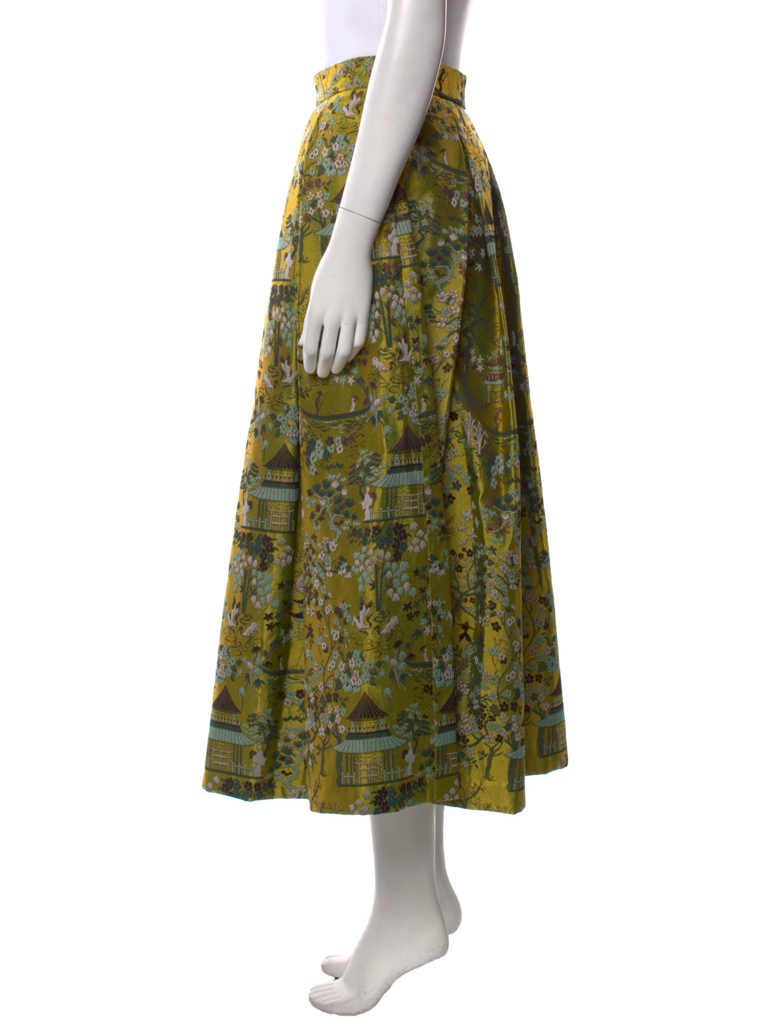 Lunatica Milano Floral Print Midi Length Skirt w/ Tags