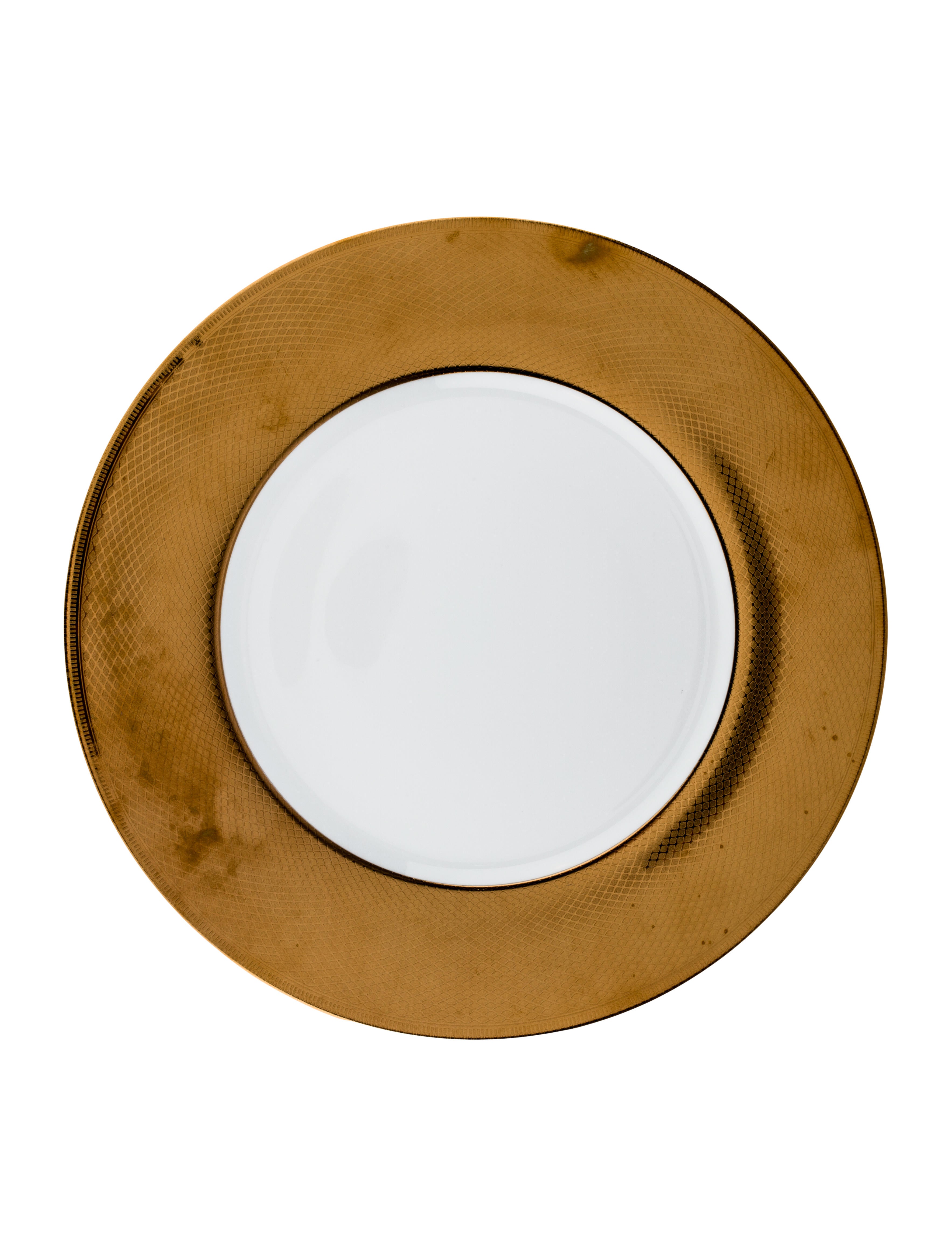 Christofle Dinnerware & Christofle GinkgoBleu Dinner Plate Fine China