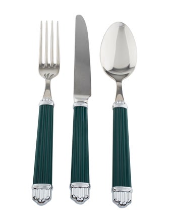 Christofle 5-Piece Aria Vert Flatware Set