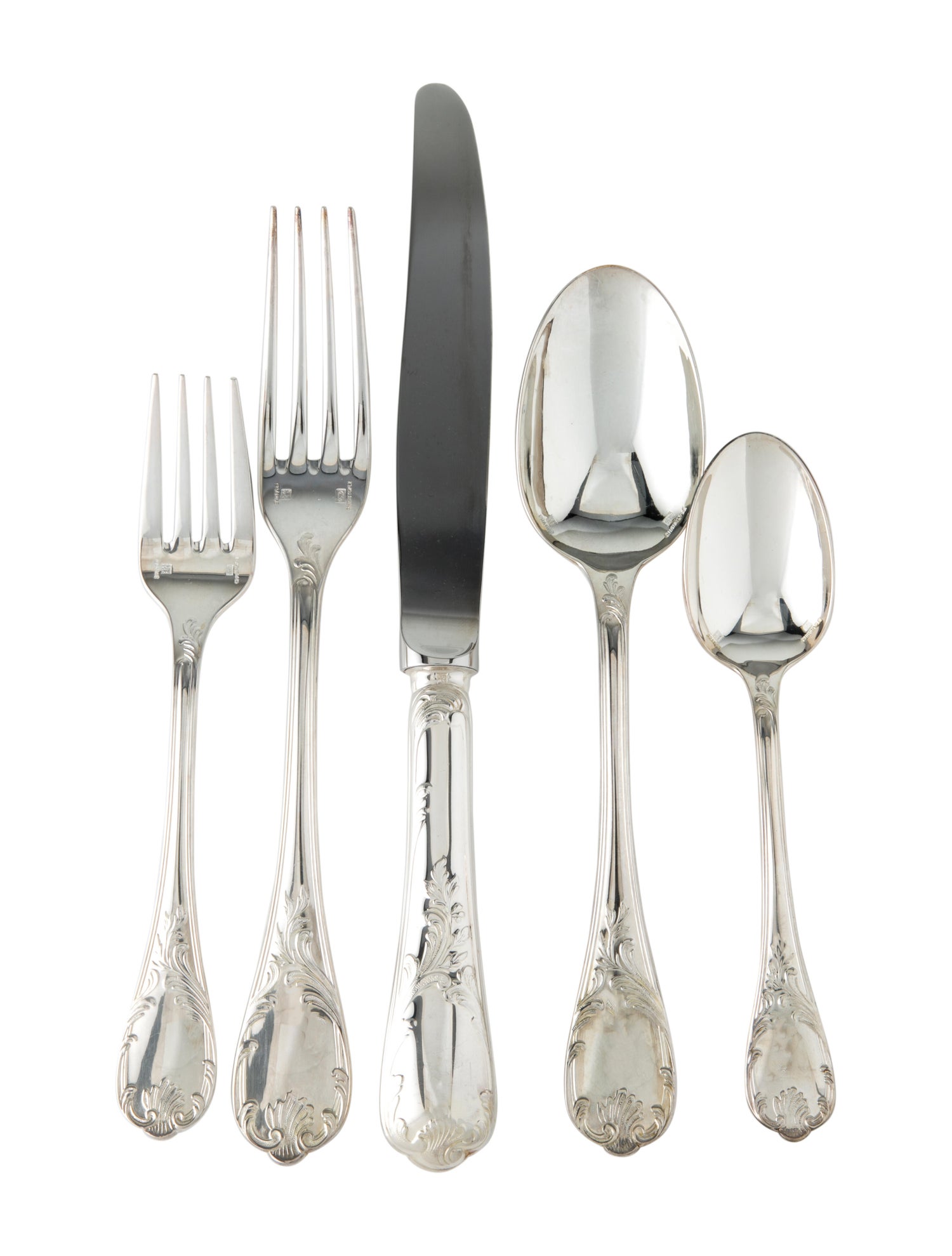 Christofle 7Piece Marly Silverplate Flatware Set Tabletop & Kitchen