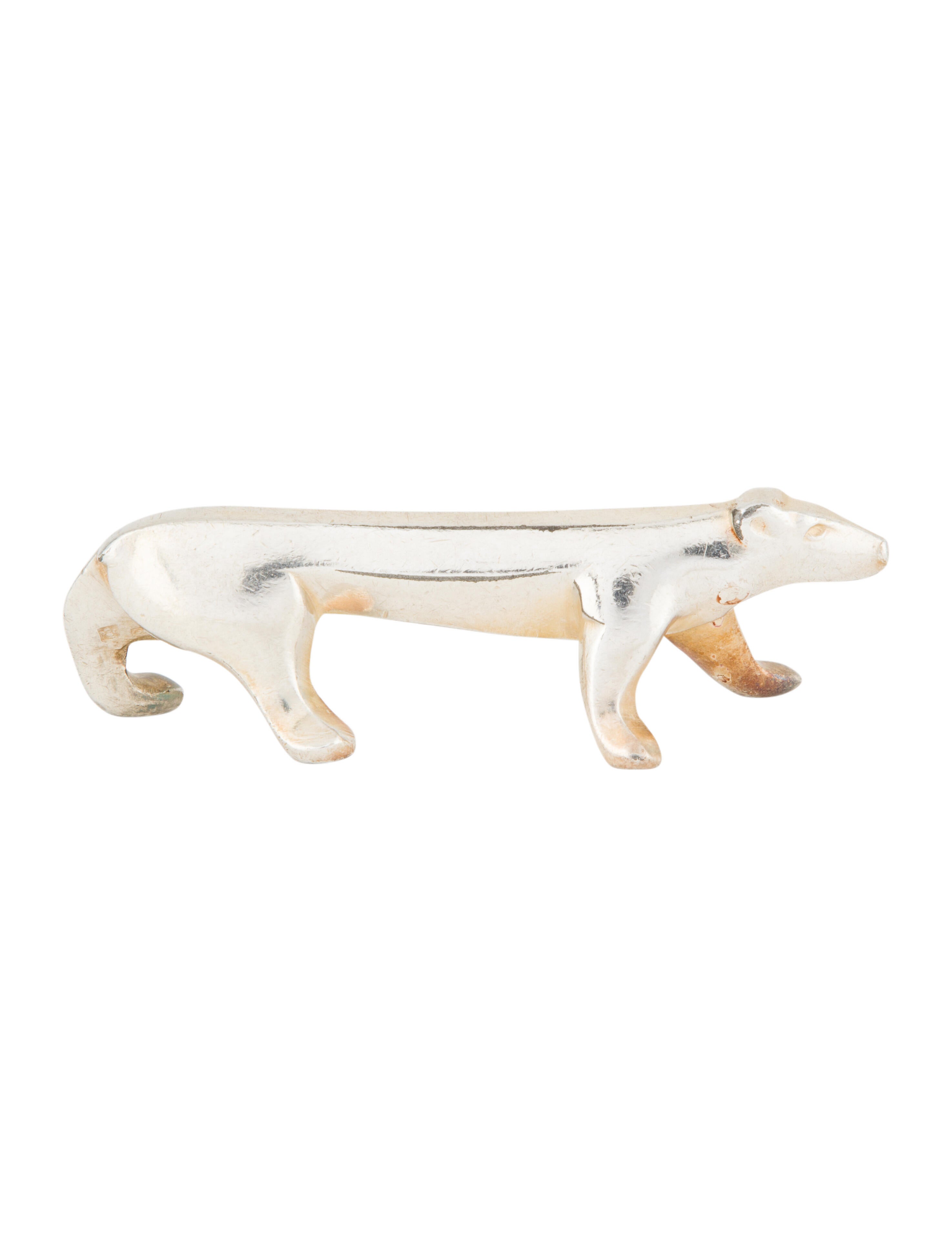Christofle Bear-form knife rests- Set of 4