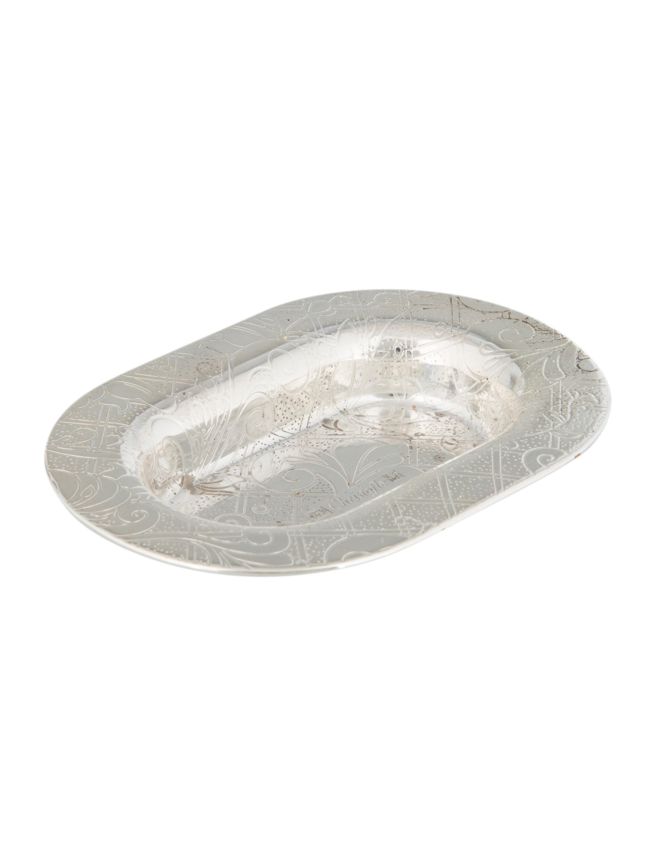 Christofle 3-Piece Jardin d'Eden Salt and Pepper Shaker Set