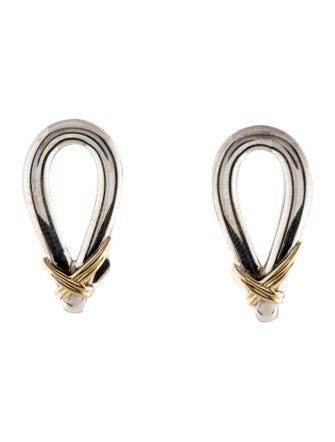 Christofle Two-Tone Earclips