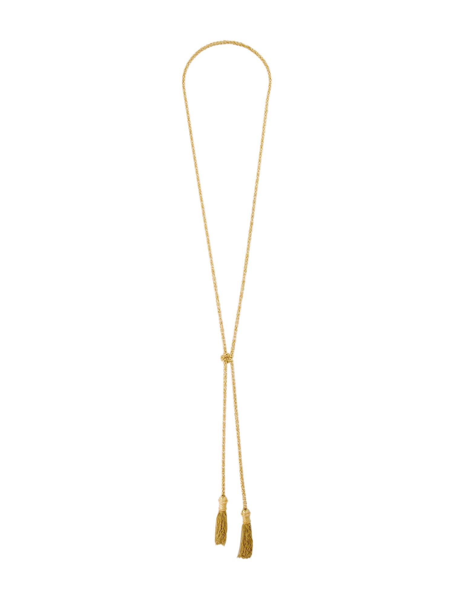 Christofle Pompon Lariat Necklace