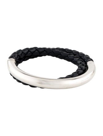 Christofle Duo Complice Leather Wrap Bracelet Set