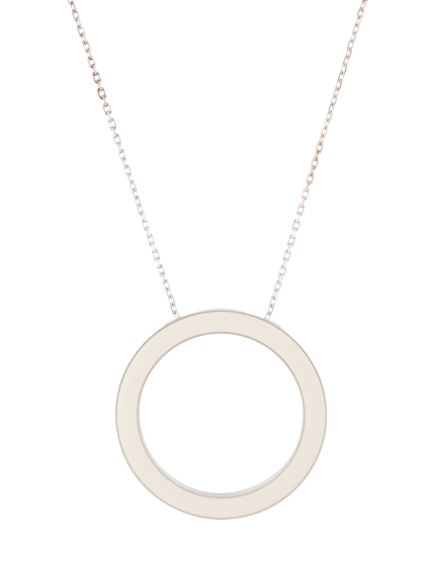 Christofle Enamel Pendant Necklace