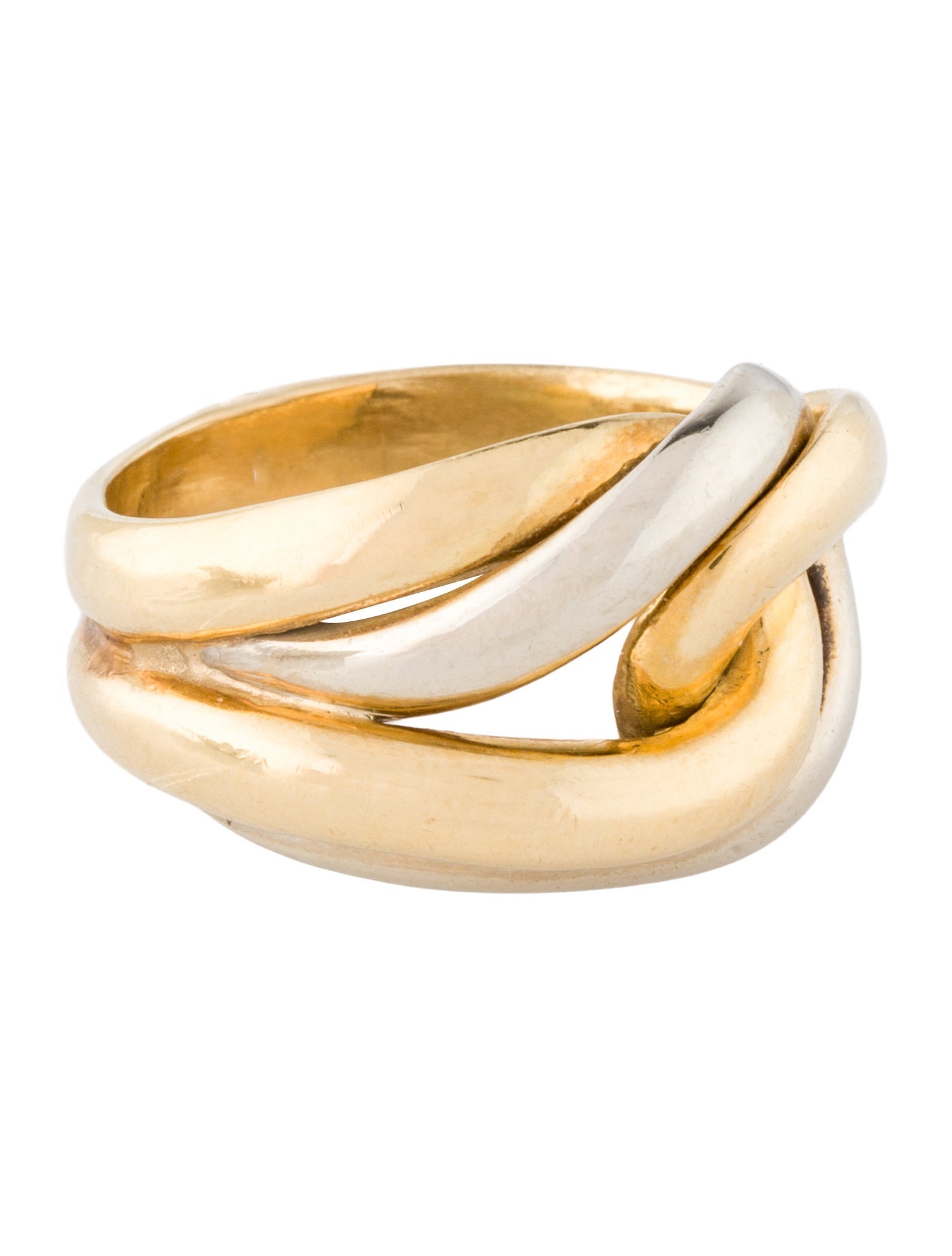 Christofle Vintage 18K Two-Tone Knot Band