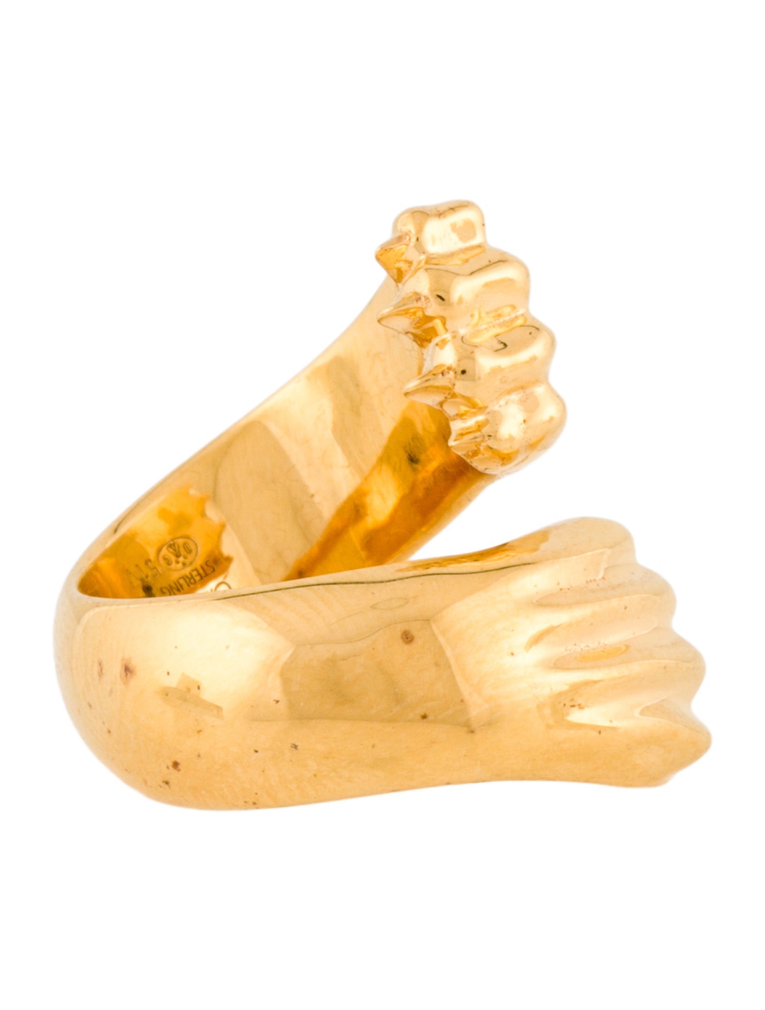 Christofle Patte De Lion Cocktail Ring