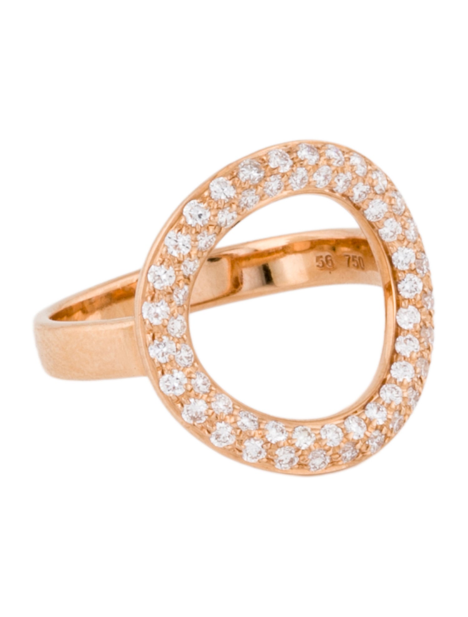 Christofle 18K Diamond Idole Cocktail Ring