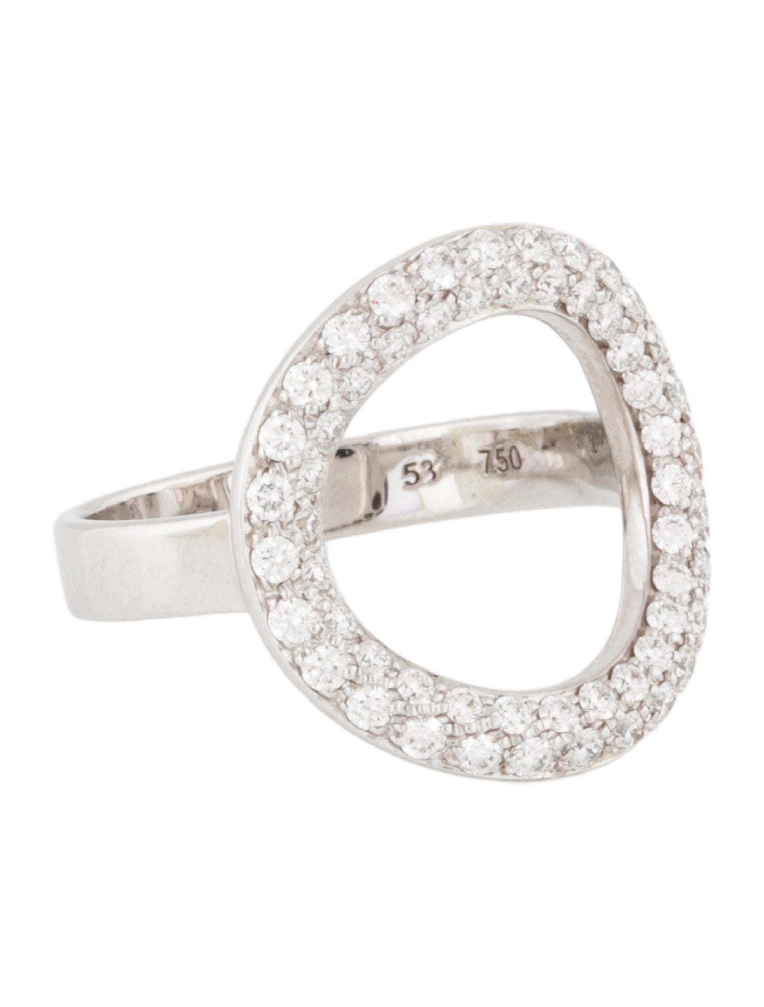 Christofle 18K Diamond Idole De Christofle Cocktail Ring